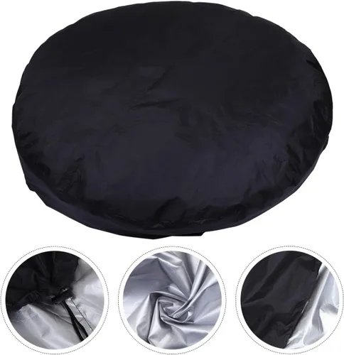 Vista 9 de DOITOOL Cubierta redonda para bañera de hidromasaje, impermeable, cubierta de spa para exteriores, protector redondo de 75 pulgadas para piscinas