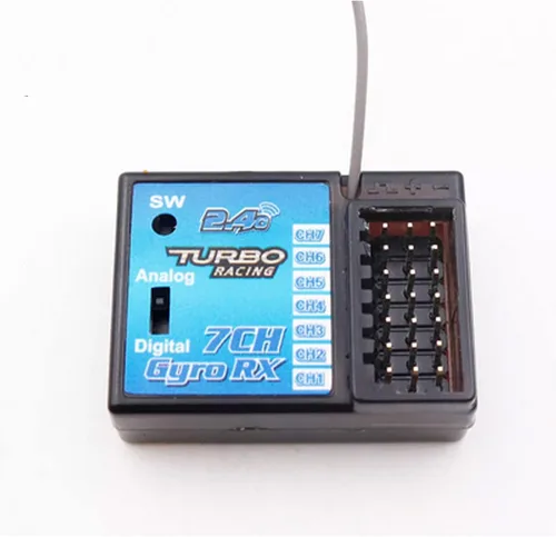 Vista 5 de 2.4GHz Digital TB-RX200 7CH Receptor para Turbo Racing V3.1 Sistema TB-TX2 Transmisor RC Coche Barco