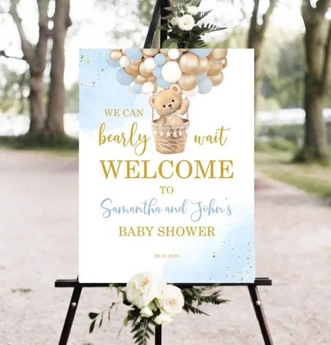 Vista 20 de Personalized Baby Shower Welcome Sign, Red Ladybug Baby Shower Welcome Sign, 12" X 18" (Small), 27" (Medium), 36" (Large), Plastic, Modern, Pole