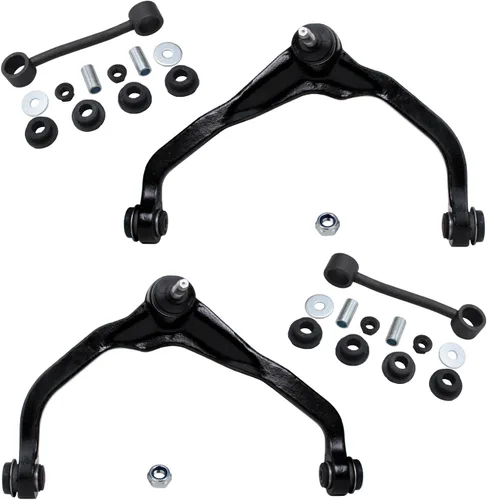 Vista 203 de Detroit Axle - 4 piezas de brazos de control traseros para Ford C-Max, Focus, Mazda 3 5, Volvo C30, C70, S40, V50, 4 brazos de control superiores e