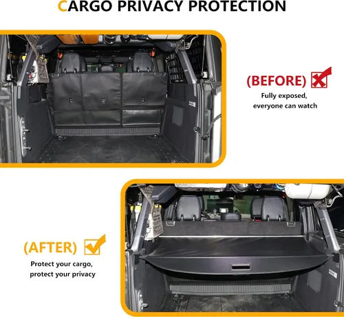 Vista 2 de Cubierta de carga para Ford Bronco 2021-2026 de 4 puertas, cubierta rígida para maletero