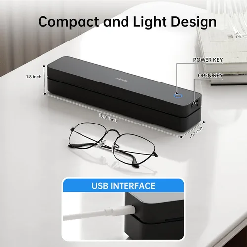 Vista 5 de iDPRT Impresora térmica portátil, 300DPI Inkless-Bluetooth impresoras móviles pequeñas inalámbricas para viajes, oficina, vehículos, uso doméstico