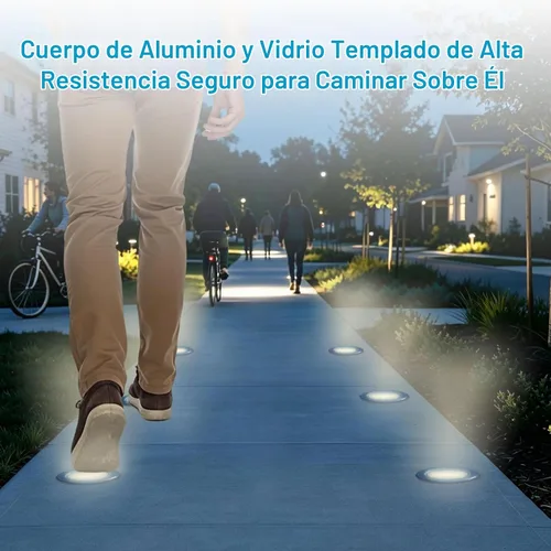 Vista 6 de Luces de suelo para exteriores de 5 W, voltaje de línea 110 V 120 V, iluminación impermeable de paisaje cableada, lámpara subterránea empotrada