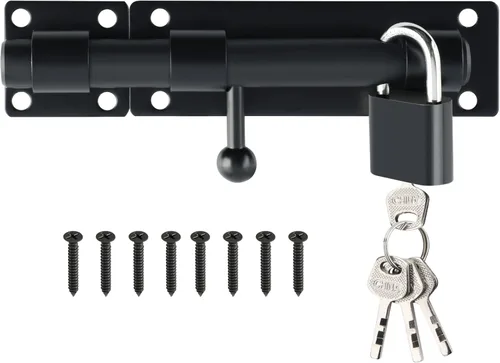 Vista 14 de Alise Cerradura de perno deslizante resistente de 6 pulgadas, cerradura de acero inoxidable SUS304, cerradura de puerta de seguridad para valla