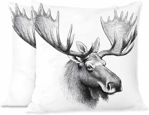 Vista 25 de Juego de 2 almohadas decorativas cuadradas con diseño de pato y pato verde para nadar en el lago para sofá y cama, para mujeres, hombres, niños