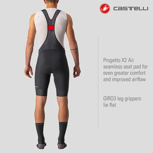 Vista 3 de CASTELLI Ciclismo Endurance 3 Bibshort para ciclismo de carretera y grava l Ciclismo