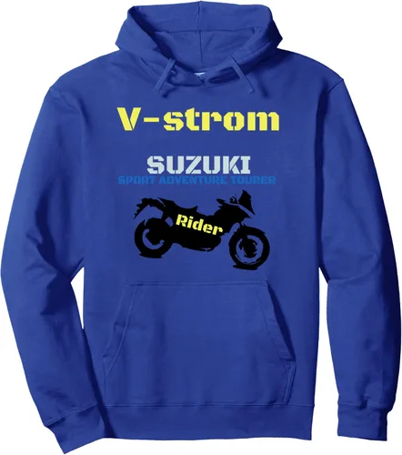 Vista 4 de Sudadera con capucha Moto Shirt v-strom, Negro