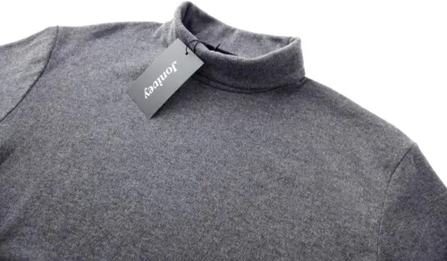 Vista 4 de jonivey Camiseta básica de punto de cuello alto de manga larga para hombre