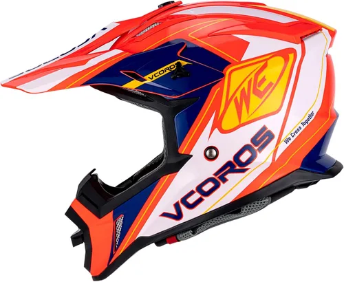 Vista 13 de VCOROS H637 - Cascos de motocross para adultos, ATV, Dirtbike, BMX, MX, todoterreno, aventura, UTV, con certificación DOT