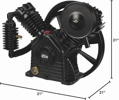 Vista 10 de NorthStar Bomba de compresor de aire, 175 PSI, 24.4 CFM a 90 PSI, 2 etapas