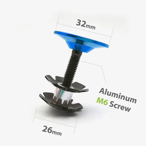 Vista 2 de ONIPAX Tapa superior de auriculares ligeros y tuerca de estrella con tornillo de aluminio y espaciadores