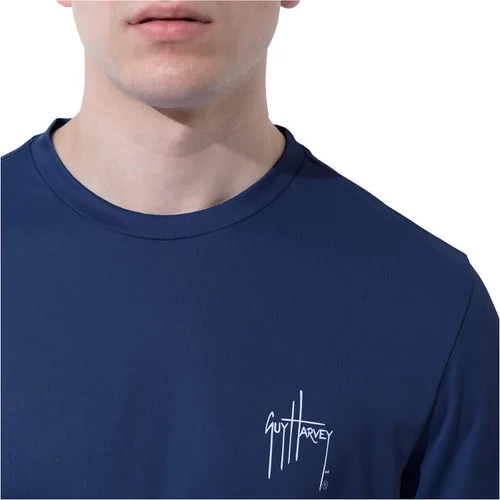 Vista 4 de Guy Harvey Camiseta de manga larga con protección solar UPF 50+ para hombre