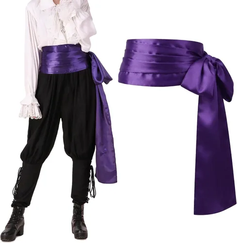 Vista 19 de ThePirateDressing Disfraz de pirata medieval renacentista para Halloween, banda grande