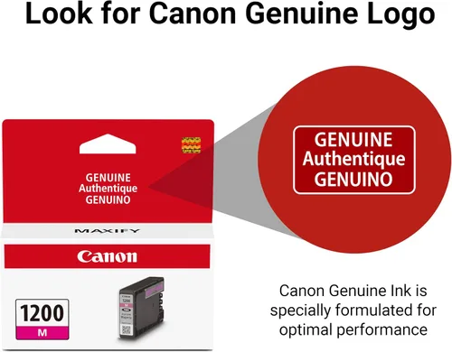Vista 6 de Canon PGI-1200 Tanque de tinta magenta original, compatible con impresoras MB2120, MB2720, MB2020 y MB2320