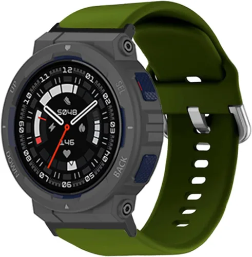 Vista 12 de hengkang Correas de reloj Amazfit Active Edge para mujeres y hombres, elegantes correas de repuesto de silicona ajustables para Amazfit Active Edge