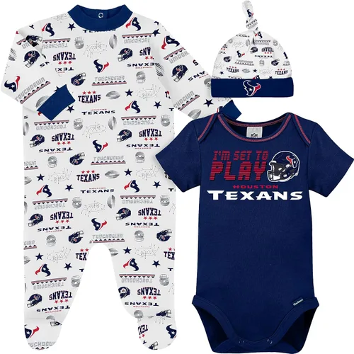 Vista 19 de Gerber Conjunto de regalo unisex para bebé con pies de equipo de la NFL para dormir y jugar