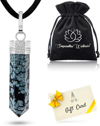 Vista 8 de Collar de Amazonita – Colgante de cristal curativo natural para calma, equilibrio y energía positiva Joyas de piedra cruda para hombres y mujeres