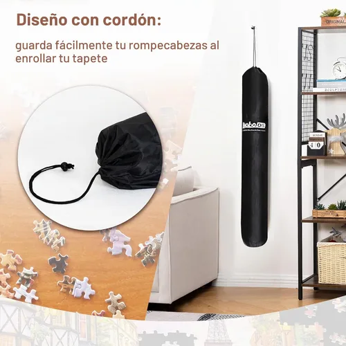 Vista 5 de Becko US Alfombrilla enrollable para rompecabezas de 2000 piezas con bomba