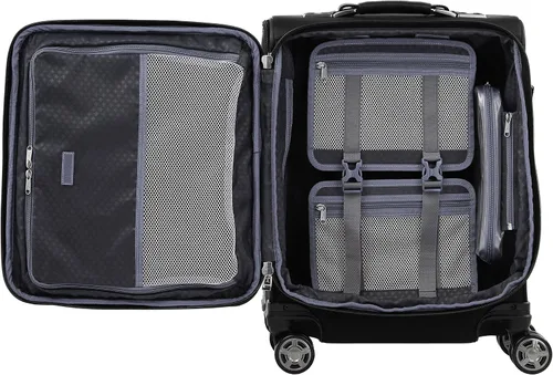 Vista 3 de Travelpro Platinum Elite-Softside - Maletas expansible con ruedas giratorias, Negro shadow), 409186701