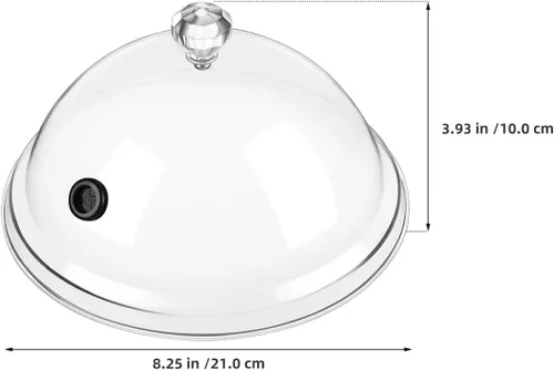 Vista 3 de Hemoton 2pcs cúpula de plástico para platos, vasos, cuencos, infusor Cloche, infusor accesorio tapa