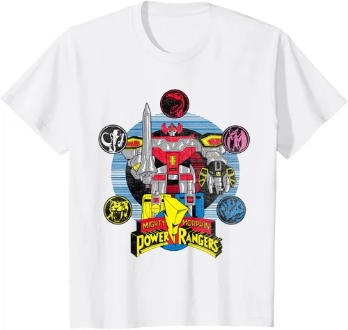 Vista 25 de Power Rangers Camiseta Megazord Asfalto