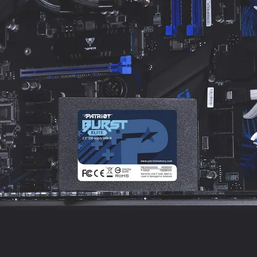 Vista 4 de Patriot Burst Elite 120GB SSD interno - SATA 3 2.5" - Unidad de estado sólido - PBE120GS25SSDR