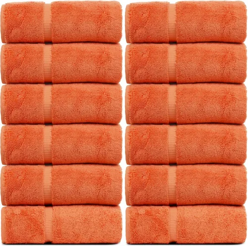 Vista 21 de Colección Luxury Hotel & Spa Altamente Absorbente, Secado Rápido 100% Algodón Turco 700 GSM, Toalla Eco Amigable, para Baño Borde Dobby Toalla