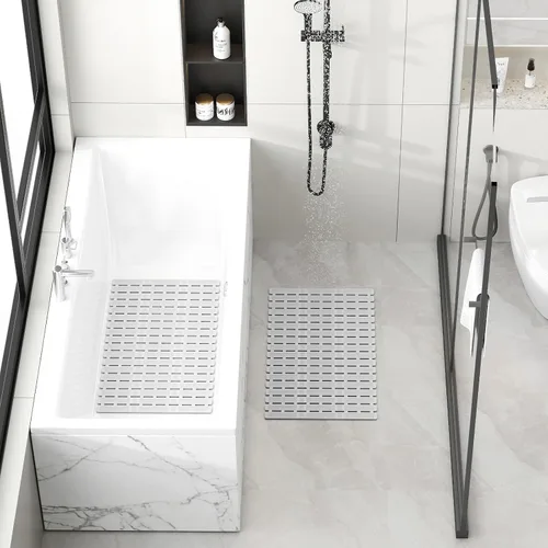 Vista 9 de XIYUNTE Alfombrilla de Ducha Antideslizante Antimoho para Personas Mayores - Alfombra de Baño de 68x40cm Alfombrillas de Ducha Antideslizantes