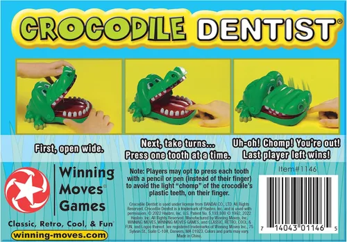 Vista 3 de Winning Moves Juego para dentista con forma de cocodrilo, ninguno