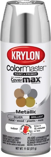 Vista 9 de Krylon K05160202 ColorMaster Pintura + imprimación, plana, negro, 12 onzas