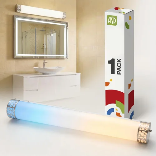 Vista 13 de ASD Lámpara LED de Tocador de Baño de 18 Pulgadas, 5CCT 2700K-5000K 20W, Accesorios de Luz de Baño Regulables, Luces de Tocador Modernas