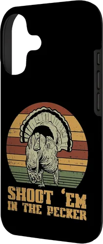 Vista 2 de Shoot Em in The Pecker Turkey Vintage Hunting Hunter Gift Case for iPhone 17