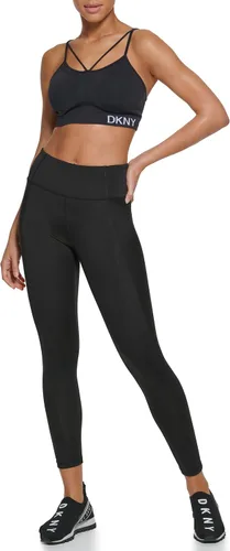 Vista 2 de DKNY Womens High Waisted Tummy Control Workout Leggings