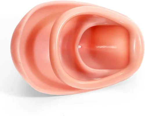 Vista 6 de Heuceo Jaula de castidad de coño realista masculino con 4 anillos, diseño de jaula de pene de vagina realista, cerradura de pene negativa invertida