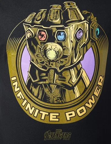 Vista 3 de Marvel Avengers Infinity War Thanos Gauntlet Men's Adults T-Shirt Top
