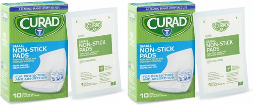 Vista 7 de CURAD Almohadillas antiadherentes pequeñas estériles, 2 x 3 pulgadas, sin látex, caja de 10