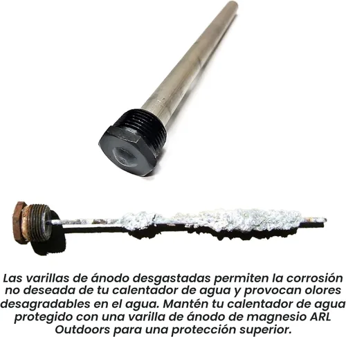 Vista 8 de Varilla de Ánodo de RV de Magnesio Protección de Tanque de Calentador de Agua para Su Inversión- 9.25'' de largo ¾'' roscas Suburban Mor-Flo 6