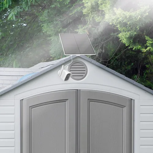 Vista 5 de Feit Electric Panel solar de carga continua/SOL/CAM compatible con Feit Electric Smart Outdoor Camera CAM/WM/WiFi/BAT, cable de 9 pies, micro-USB