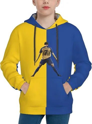 Vista 5 de LUJA DLING Ronaldo #7 Cr7 - Sudadera con capucha para adolescentes con bolsillo