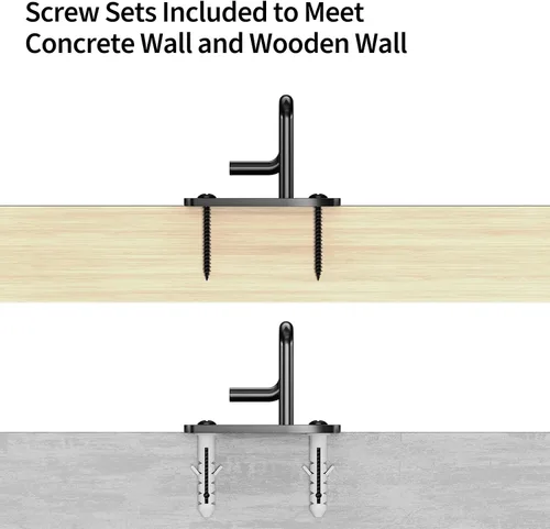 Vista 3 de RCHYFEED Anclaje de banda de resistencia para montaje en pared, 3 ganchos de anclaje de entrenamiento para bandas de resistencia, accesorios