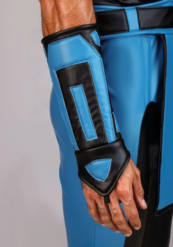 Vista 4 de Disfraz de Sub-Zero para Hombre de Mortal Kombat Multicolor