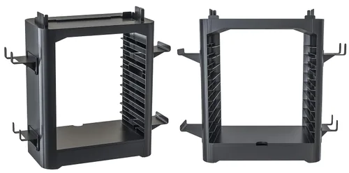 Vista 14 de Skywin Game Storage Tower and Controller Stand, Universal Game Holder & Console Stand with Left & Right Controllers, Game Disc Organizer