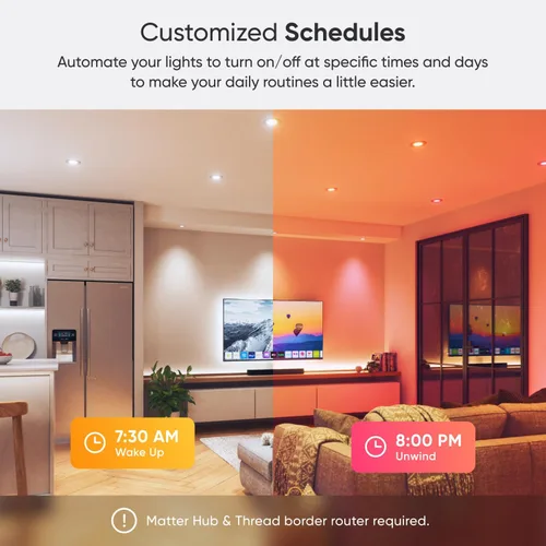 Vista 3 de Nanoleaf Luces de techo LED inteligentes (4 pulgadas Downlight (4PK))