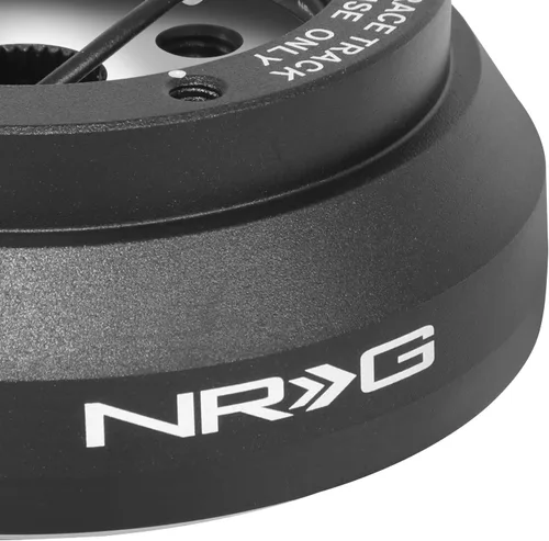 Vista 3 de NRG Innovations NRG-SRK-140H Adaptador de buje corto de liberación rápida para volante estilo carrera, patrón de pernos 6 X 70mm, cuerpo negro