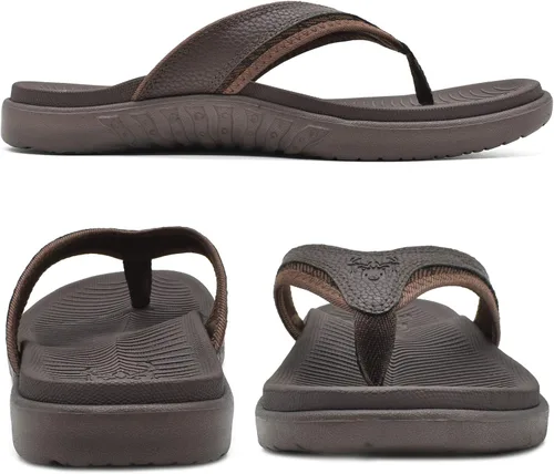 Vista 6 de KuaiLu Sandalias deportivas para hombre, cómodas, ortopédicas, con soporte de arco para fascitis plantar, para exteriores, verano, playa, talla 7 15