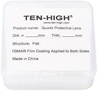 Vista 3 de TEN-HIGH - Lente láser protectora para ventanas (protección de cuarzo, para máquinas de cortar láser de fibra de 0 a 2000 W)