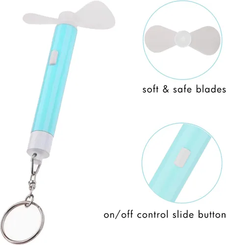 Vista 3 de GS GLOWSEEN Travel Essentials - Mini ventilador de bolsillo para mujeres y hombres, lectura en casa, oficina, al aire libre, camping, viajes