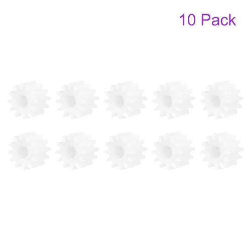 Vista 5 de DMiotech Paquete de 10 engranajes de plástico de 8 dientes, modelo 082A, engranajes helicoidales de plástico para objetos de manualidades