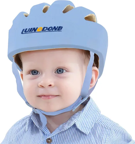 Vista 13 de IULONEE Protector de Cabeza de Bebé Casco de Protección para Bebés Casco de Paseo para Niños Pequeños Gorra Protectora Ajustable para Bebé Casco