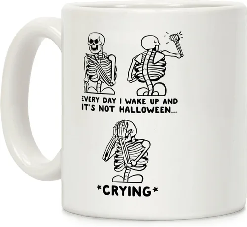 Vista 96 de LookHUMAN Tazas de Halloween Taza de café de Halloween - Tazas de café para decoración ideales para amantes y entusiastas de la decoración - Taza
